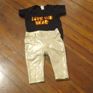 Black Onesie T shirt Size 3 months